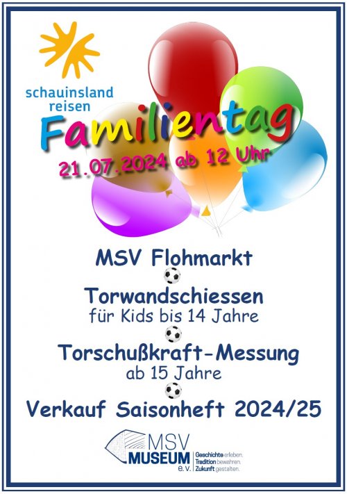 Plakat Familientag 2024