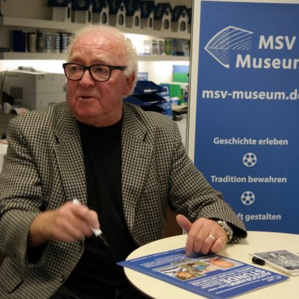 Autogrammstunde Manglitz Gecks van Haaren
